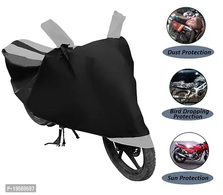 Euro Care Hero Hunk Bike Cover Waterproof Original / Hunk Cover Waterproof / Hunk bike Cover / Bike Cover Hunk Waterproof / Hunk Body Cover / Bike Body Cover Hunk With Ultra Surface Body Protection (Black, Silver Look)-thumb4