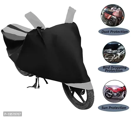 Auto Hub KTM RC 200 Bike Cover Waterproof Original / KTM RC 200 Cover Waterproof / KTM RC 200 bike Cover / Bike Cover KTM RC 200 Waterproof / KTM RC 200 Body Cover / Bike Body Cover KTM RC 200 With Ultra Surface Body Protection (Black, Silver Look)-thumb4