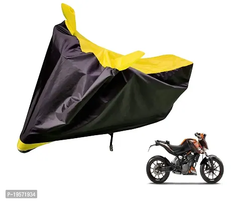 Auto Hub KTM Duke 200 Bike Cover Waterproof Original / Duke 200 Cover Waterproof / Duke 200 bike Cover / Bike Cover Duke 200 Waterproof / Duke 200 Body Cover / Bike Body Cover Duke 200 With Ultra Surface Body Protection (Black, Yellow Look)