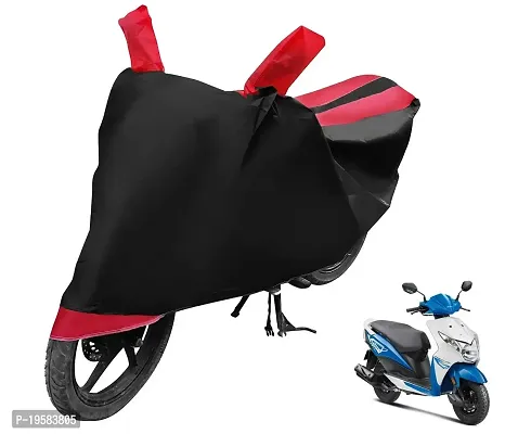 Auto Hub Waterproof Bike Body Cover for Honda Dio - Black/Red