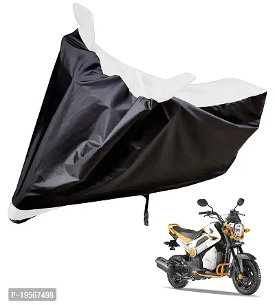 Auto Hub Honda Navi Bike Cover Waterproof Original / Navi Cover Waterproof / Navi bike Cover / Bike Cover Navi Waterproof / Navi Body Cover / Bike Body Cover Navi With Ultra Surface Body Protection (Black, White Look)