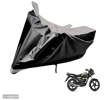 Auto Hub TVS Star City Bike Cover Waterproof Original / Star City Cover Waterproof / Star City bike Cover / Bike Cover Star City Waterproof / Star City Body Cover / Bike Body Cover Star City With Ultra Surface Body Protection (Black, Silver Look)