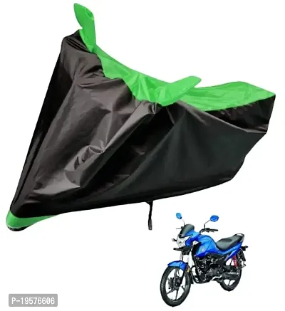 Auto Hub Honda Livo Bike Cover Waterproof Original / Livo Cover Waterproof / Livo bike Cover / Bike Cover Livo Waterproof / Livo Body Cover / Bike Body Cover Livo With Ultra Surface Body Protection (Black, Green Look)