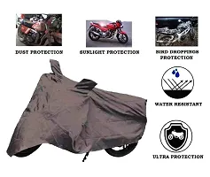 Auto Hub Honda CBR 150R Bike Cover Waterproof Original / CBR 150R Cover Waterproof / CBR 150R bike Cover / Bike Cover CBR 150R Waterproof / CBR 150R Body Cover / Bike Body Cover CBR 150R With Ultra Surface Body Protection (2x2 Grey Look)-thumb2