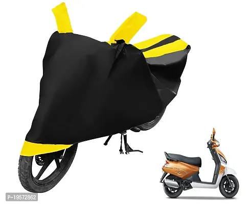 Euro Care Mahindra Gusto Bike Cover Waterproof Original / Gusto Cover Waterproof / Gusto bike Cover / Bike Cover Gusto Waterproof / Gusto Body Cover / Bike Body Cover Gusto With Ultra Surface Body Protection (Black, Yellow Look)