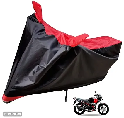 Auto Hub Yamaha Gladiator Bike Cover Waterproof Original / Gladiator Cover Waterproof / Gladiator bike Cover / Bike Cover Gladiator Waterproof / Gladiator Body Cover / Bike Body Cover Gladiator With Ultra Surface Body Protection (Black, Red Look)-thumb0