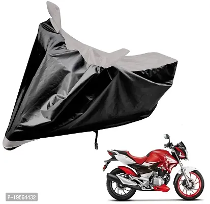 Auto Hub Hero CBZ Xtreme Bike Cover Waterproof Original / CBZ Xtreme Cover Waterproof / CBZ Xtreme bike Cover / Bike Cover CBZ Xtreme Waterproof / CBZ Xtreme Body Cover / Bike Body Cover CBZ Xtreme With Ultra Surface Body Protection (Black, Silver Look)