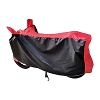 Auto Hub Honda Activa 6G Bike Cover Waterproof Original / Activa 6G Cover Waterproof / Activa 6G bike Cover / Bike Cover Activa 6G Waterproof / Activa 6G Body Cover / Bike Body Cover Activa 6G With Ultra Surface Body Protection (Black, Red Look)-thumb3