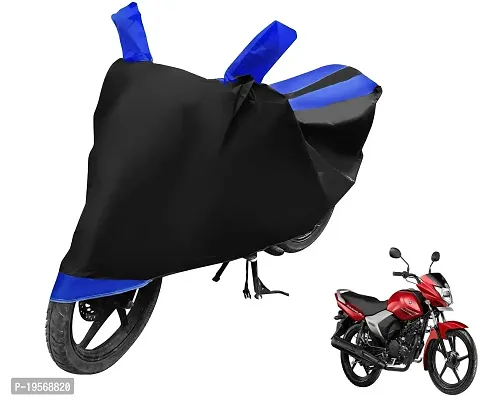 Euro Care Yamaha Saluto Bike Cover Waterproof Original / Saluto Cover Waterproof / Saluto bike Cover / Bike Cover Saluto Waterproof / Saluto Body Cover / Bike Body Cover Saluto With Ultra Surface Body Protection (Black, Blue Look)-thumb0