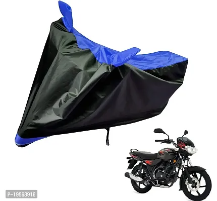 Auto Hub Bajaj Discover Bike Cover Waterproof Original / Discover Cover Waterproof / Discover bike Cover / Bike Cover Discover Waterproof / Discover Body Cover / Bike Body Cover Discover With Ultra Surface Body Protection (Black, Blue Look)