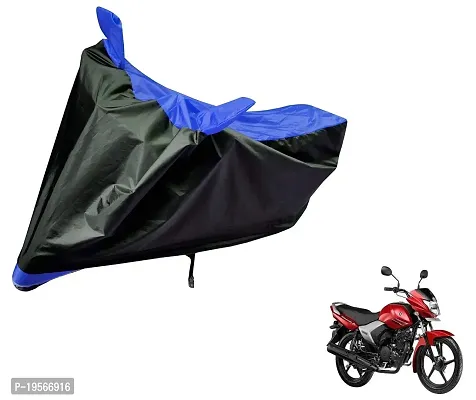 Auto Hub Yamaha Saluto Bike Cover Waterproof Original / Saluto Cover Waterproof / Saluto bike Cover / Bike Cover Saluto Waterproof / Saluto Body Cover / Bike Body Cover Saluto With Ultra Surface Body Protection (Black, Blue Look)