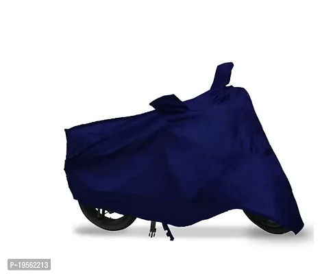 Auto Hub 100% Water Resistant Bike Cover for Bajaj Discover 125 DTS-i - Navy-thumb2