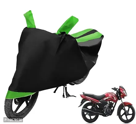 Auto Hub TVS Sport Bike Cover Waterproof Original / Sport Cover Waterproof / Sport bike Cover / Bike Cover Sport Waterproof / Sport Body Cover / Bike Body Cover Sport With Ultra Surface Body Protection (Black, Green Look)-thumb0