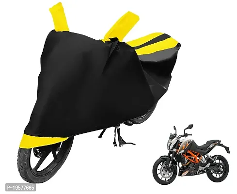 Euro Care KTM Duke 390 Bike Cover Waterproof Original / Duke 390 Cover Waterproof / Duke 390 bike Cover / Bike Cover Duke 390 Waterproof / Duke 390 Body Cover / Bike Body Cover Duke 390 With Ultra Surface Body Protection (Black, Yellow Look)