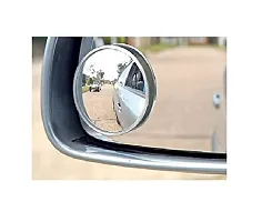 Auto Hub Car Blind Spot Side Mirror View For Vehicles - Round Chrome-thumb2