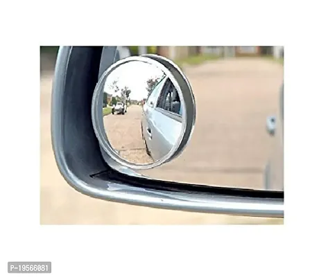 Auto Hub Car Blind Spot Side Mirror View For Vehicles - Round Chrome-thumb3