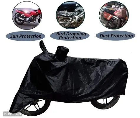 Auto Hub Black-Matty Bike Body Cover For Royal Enfield Thunder Bird 350-thumb2