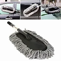 Auto Hub Microfiber Car Duster Exterior Interior Cleaner Cleaning Kit with Long Retractable Handle to Trap Dust and Pollen for Car Bike RV Boats or Home use-thumb4