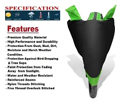 Auto Hub Honda SP 125 Bike Cover Waterproof Original / SP 125 Cover Waterproof / SP 125 bike Cover / Bike Cover SP 125 Waterproof / SP 125 Body Cover / Bike Body Cover SP 125 With Ultra Surface Body Protection (Black, Green Look)-thumb3