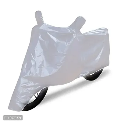 Auto Hub Honda CB Shine SP Bike Cover Waterproof Original / CB Shine SP Cover Waterproof / CB Shine SP bike Cover / Bike Cover CB Shine SP Waterproof / CB Shine SP Body Cover / Bike Body Cover CB Shine SP With Ultra Surface Body Protection (Silver Look)-thumb2