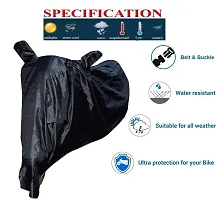 Auto Hub Hero Passion Pro Bike Cover Waterproof Original / Passion Pro Cover Waterproof / Passion Pro bike Cover / Bike Cover Passion Pro Waterproof / Passion Pro Body Cover / Bike Body Cover Passion Pro With Ultra Surface Body Protection (Black Look)-thumb4