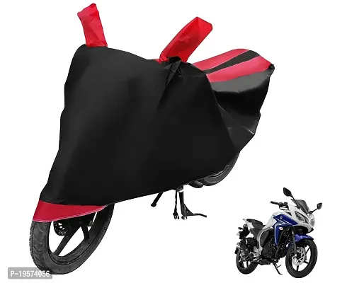 Auto Hub Yamaha Fazer FI Bike Cover Waterproof Original / Fazer FI Cover Waterproof / Fazer FI bike Cover / Bike Cover Fazer FI Waterproof / Fazer FI Body Cover / Bike Body Cover Fazer FI With Ultra Surface Body Protection (Black, Red Look)