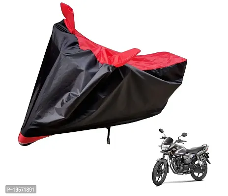 Auto Hub Honda CB Shine Bike Cover Waterproof Original / CB Shine Cover Waterproof / CB Shine bike Cover / Bike Cover CB Shine Waterproof / CB Shine Body Cover / Bike Body Cover CB Shine With Ultra Surface Body Protection (Black, Red Look)