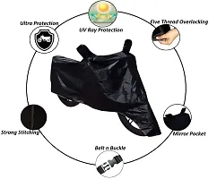 Auto Hub Honda CB Trigger Bike Cover Waterproof Original / CB Trigger Cover Waterproof / CB Trigger bike Cover / Bike Cover CB Trigger Waterproof / CB Trigger Body Cover / Bike Body Cover CB Trigger With Ultra Surface Body Protection (Black Look)-thumb2