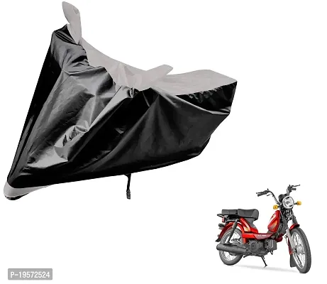 Auto Hub TVS Super XL Bike Cover Waterproof Original / Super XL Cover Waterproof / Super XL bike Cover / Bike Cover Super XL Waterproof / Super XL Body Cover / Bike Body Cover Super XL With Ultra Surface Body Protection (Black, Silver Look)