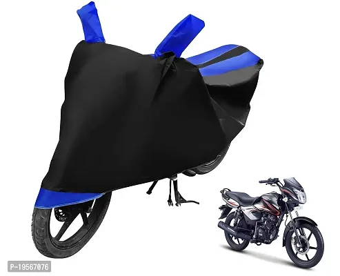 Auto Hub TVS Phoenix Bike Cover Waterproof Original / Phoenix Cover Waterproof / Phoenix bike Cover / Bike Cover Phoenix Waterproof / Phoenix Body Cover / Bike Body Cover Phoenix With Ultra Surface Body Protection (Black, Blue Look)