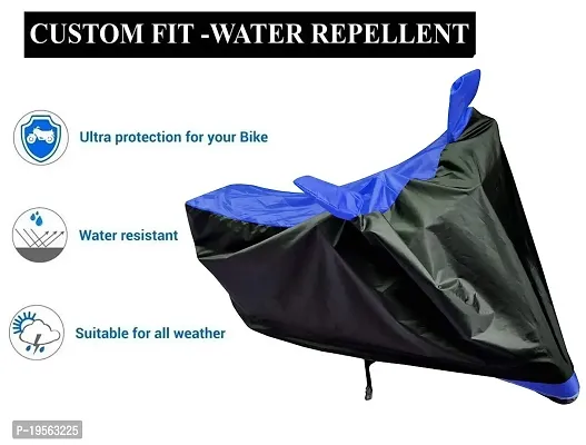 Auto Hub Honda Livo Bike Cover Waterproof Original / Livo Cover Waterproof / Livo bike Cover / Bike Cover Livo Waterproof / Livo Body Cover / Bike Body Cover Livo With Ultra Surface Body Protection (Black, Blue Look)-thumb4