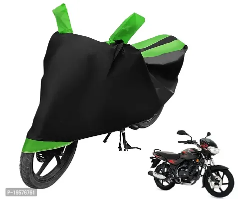 Auto Hub Bajaj Discover Bike Cover Waterproof Original / Discover Cover Waterproof / Discover bike Cover / Bike Cover Discover Waterproof / Discover Body Cover / Bike Body Cover Discover With Ultra Surface Body Protection (Black, Green Look)