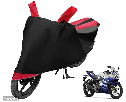 Auto Hub Yamaha R15 Bike Cover Waterproof Original / R15 Cover Waterproof / R15 bike Cover / Bike Cover R15 Waterproof / R15 Body Cover / Bike Body Cover R15 With Ultra Surface Body Protection (Black, Red Look)