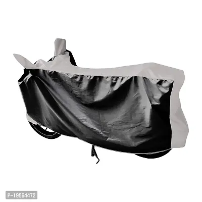 Auto Hub TVS Pep Plus Bike Cover Waterproof Original / Pep Plus Cover Waterproof / Pep Plus bike Cover / Bike Cover Pep Plus Waterproof / Pep Plus Body Cover / Bike Body Cover Pep Plus With Ultra Surface Body Protection (Black, Silver Look)-thumb4