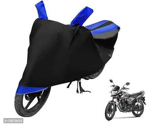 Auto Hub CB Shine Bike Cover Waterproof Original / CB Shine Cover Waterproof / CB Shine bike Cover / Bike Cover CB Shine Waterproof / CB Shine Body Cover / Bike Body Cover CB Shine With Ultra Surface Body Protection (Black, Blue Look)