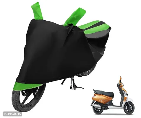 Euro Care Mahindra Gusto Bike Cover Waterproof Original / Gusto Cover Waterproof / Gusto bike Cover / Bike Cover Gusto Waterproof / Gusto Body Cover / Bike Body Cover Gusto With Ultra Surface Body Protection (Black, Green Look)