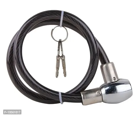 Auto Hub Anti Theft Bike Lock, Cable Lock for Bike, Key Lock for Bikes/Cycles, Lock for Bike Helmet with Keys