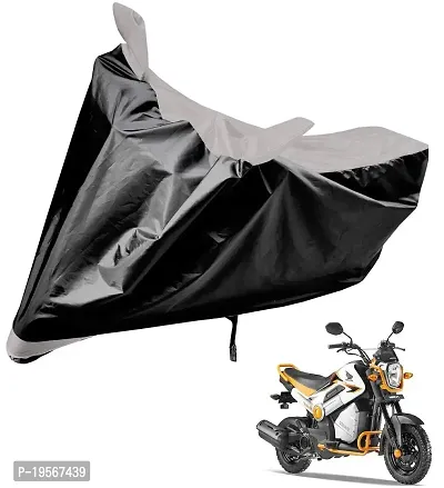 Auto Hub Honda Navi Bike Cover Waterproof Original / Navi Cover Waterproof / Navi bike Cover / Bike Cover Navi Waterproof / Navi Body Cover / Bike Body Cover Navi With Ultra Surface Body Protection (Black, Silver Look)