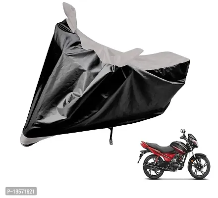 Auto Hub Hero Glamour Bike Cover Waterproof Original / Glamour Cover Waterproof / Glamour bike Cover / Bike Cover Glamour Waterproof / Glamour Body Cover / Bike Body Cover Glamour With Ultra Surface Body Protection (Black, Silver Look)