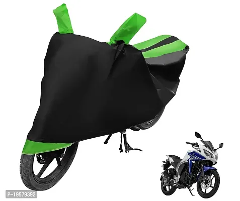 Auto Hub Yamaha Fazer FI Bike Cover Waterproof Original / Fazer FI Cover Waterproof / Fazer FI bike Cover / Bike Cover Fazer FI Waterproof / Fazer FI Body Cover / Bike Body Cover Fazer FI With Ultra Surface Body Protection (Black, Green Look)