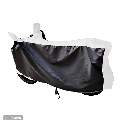 Auto Hub Bajaj CT 100 Bike Cover Waterproof Original / CT 100 Cover Waterproof / CT 100 bike Cover / Bike Cover CT 100 Waterproof / CT 100 Body Cover / Bike Body Cover CT 100 With Ultra Surface Body Protection (Black, White Look)-thumb4