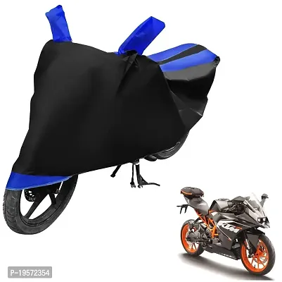 Auto Hub KTM RC 200 Bike Cover Waterproof Original / KTM RC 200 Cover Waterproof / KTM RC 200 bike Cover / Bike Cover KTM RC 200 Waterproof / KTM RC 200 Body Cover / Bike Body Cover KTM RC 200 With Ultra Surface Body Protection (Black, Blue Look)