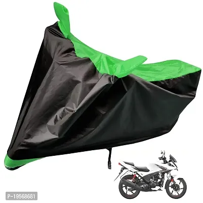 Auto Hub Hero Ignitor Bike Cover Waterproof Original / Ignitor Cover Waterproof / Ignitor bike Cover / Bike Cover Ignitor Waterproof / Ignitor Body Cover / Bike Body Cover Ignitor With Ultra Surface Body Protection (Black, Green Look)-thumb0