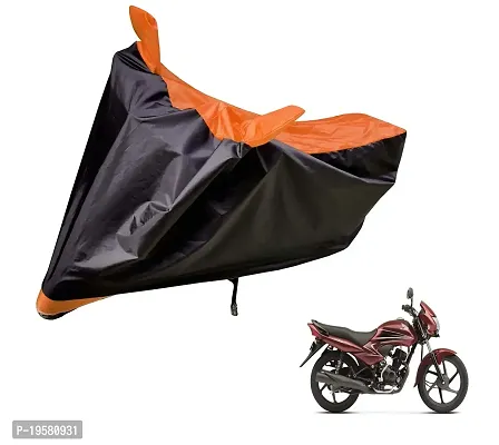 Auto Hub Honda Dream Yuga Bike Cover Waterproof Original / Dream Yuga Cover Waterproof / Dream Yuga bike Cover / Bike Cover Dream Yuga Waterproof / Dream Yuga Body Cover / Bike Body Cover Dream Yuga With Ultra Surface Body Protection (Black, Orange Look)