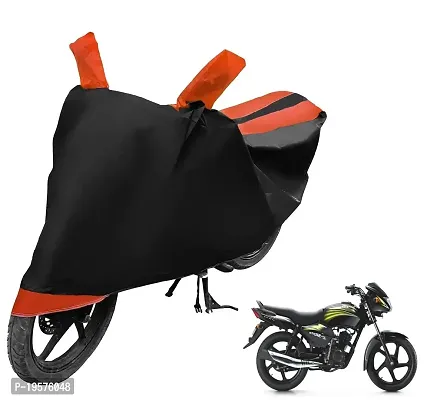 Auto Hub TVS Star City Bike Cover Waterproof Original / Star City Cover Waterproof / Star City bike Cover / Bike Cover Star City Waterproof / Star City Body Cover / Bike Body Cover Star City With Ultra Surface Body Protection (Black, Orange Look)