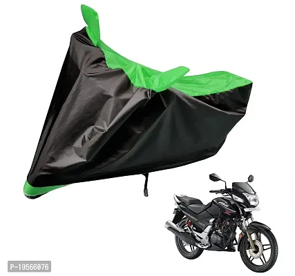 Auto Hub Hero Honda CBZ Bike Cover Waterproof Original / CBZ Cover Waterproof / CBZ bike Cover / Bike Cover CBZ Waterproof / CBZ Body Cover / Bike Body Cover CBZ With Ultra Surface Body Protection (Black, Green Look)