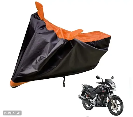 Auto Hub Hero Honda CBZ Bike Cover Waterproof Original / CBZ Cover Waterproof / CBZ bike Cover / Bike Cover CBZ Waterproof / CBZ Body Cover / Bike Body Cover CBZ With Ultra Surface Body Protection (Black, Orange Look)