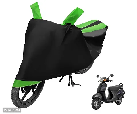 Auto Hub Honda Activa Bike Cover Waterproof Original / Activa Cover Waterproof / Activa bike Cover / Bike Cover Activa Waterproof / Activa Body Cover / Bike Body Cover Activa With Ultra Surface Body Protection (Black, Green Look)