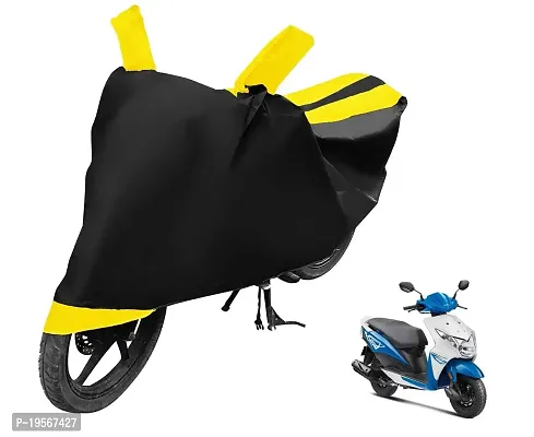 Auto Hub Honda Deo Bike Cover Waterproof Original / Dio Cover Waterproof / Dio bike Cover / Bike Cover Dio Waterproof / Dio Body Cover / Bike Body Cover Dio With Ultra Surface Body Protection (Black, Yellow Look)-thumb0