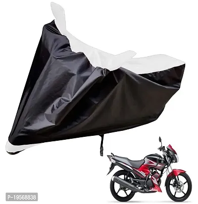 Auto Hub Yamaha SS 125 Bike Cover Waterproof Original / SS 125 Cover Waterproof / SS 125 bike Cover / Bike Cover SS 125 Waterproof / SS 125 Body Cover / Bike Body Cover SS 125 With Ultra Surface Body Protection (Black, White Look)